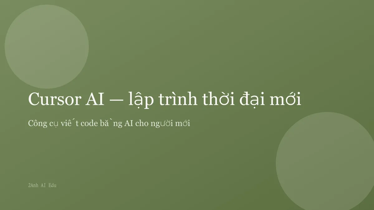 Giao diện Cursor IDE với AI panel